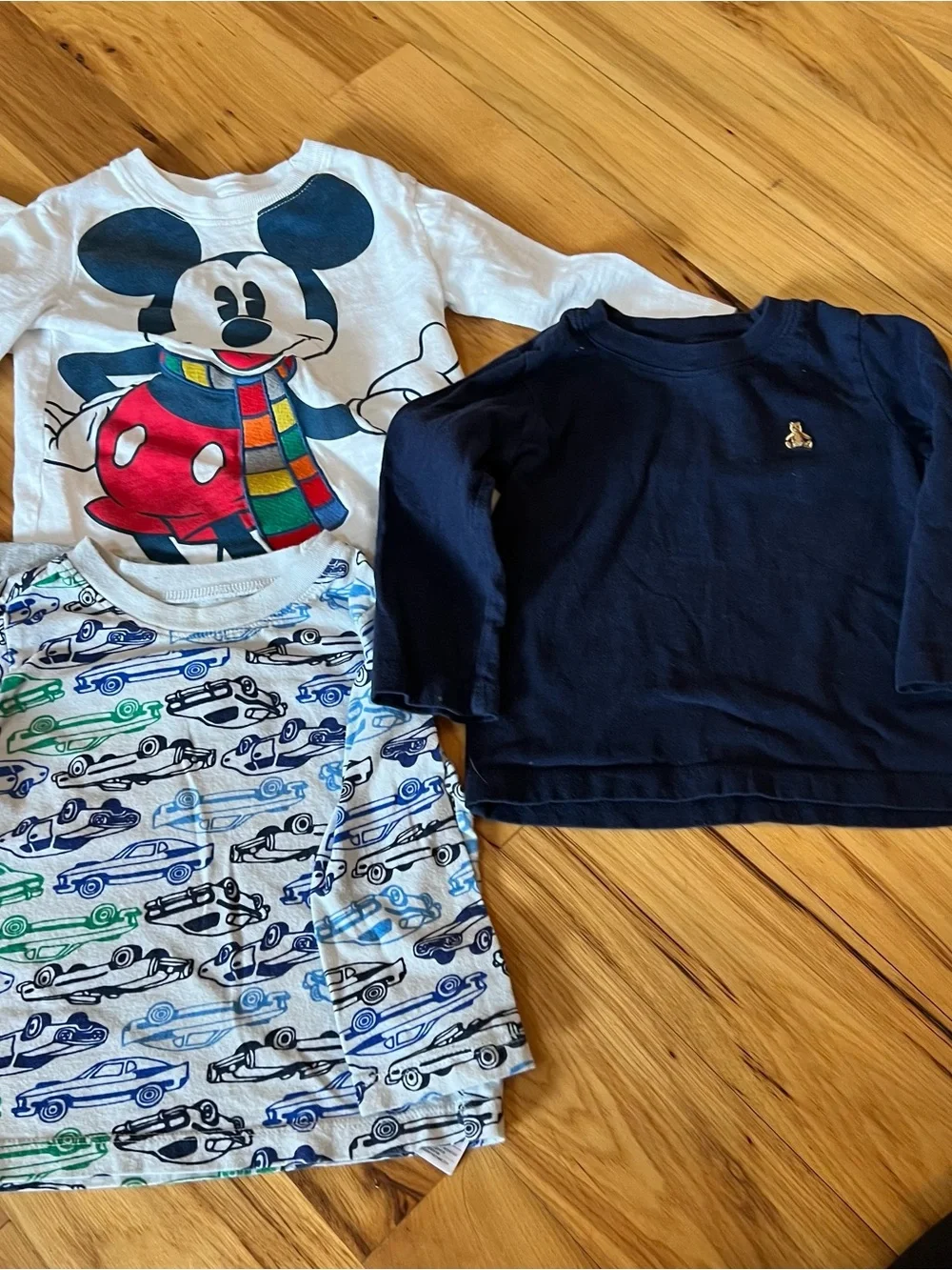 Gap Long-Sleeve Kids Tees and Pant bundle - White/Grey/Multicolor/ blue